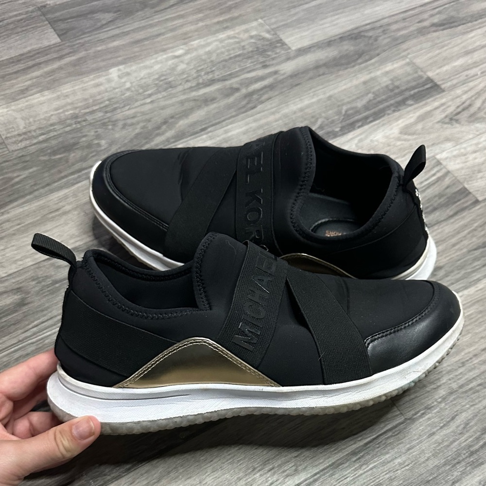 Michael Kors Merlyn Slip On Scuba Sneaker Black 9.5